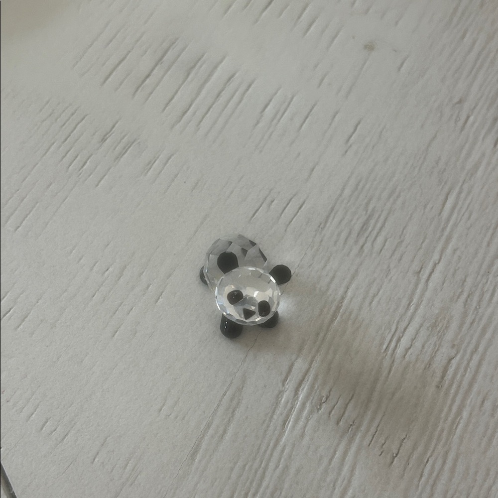 Swarovski crystal baby panda bear figurine #7611
